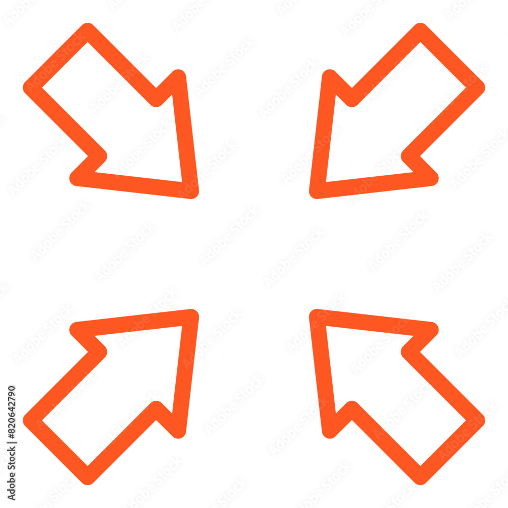 Resize Vector Icon Design Illustration Resize Vector Icon Design Illustration