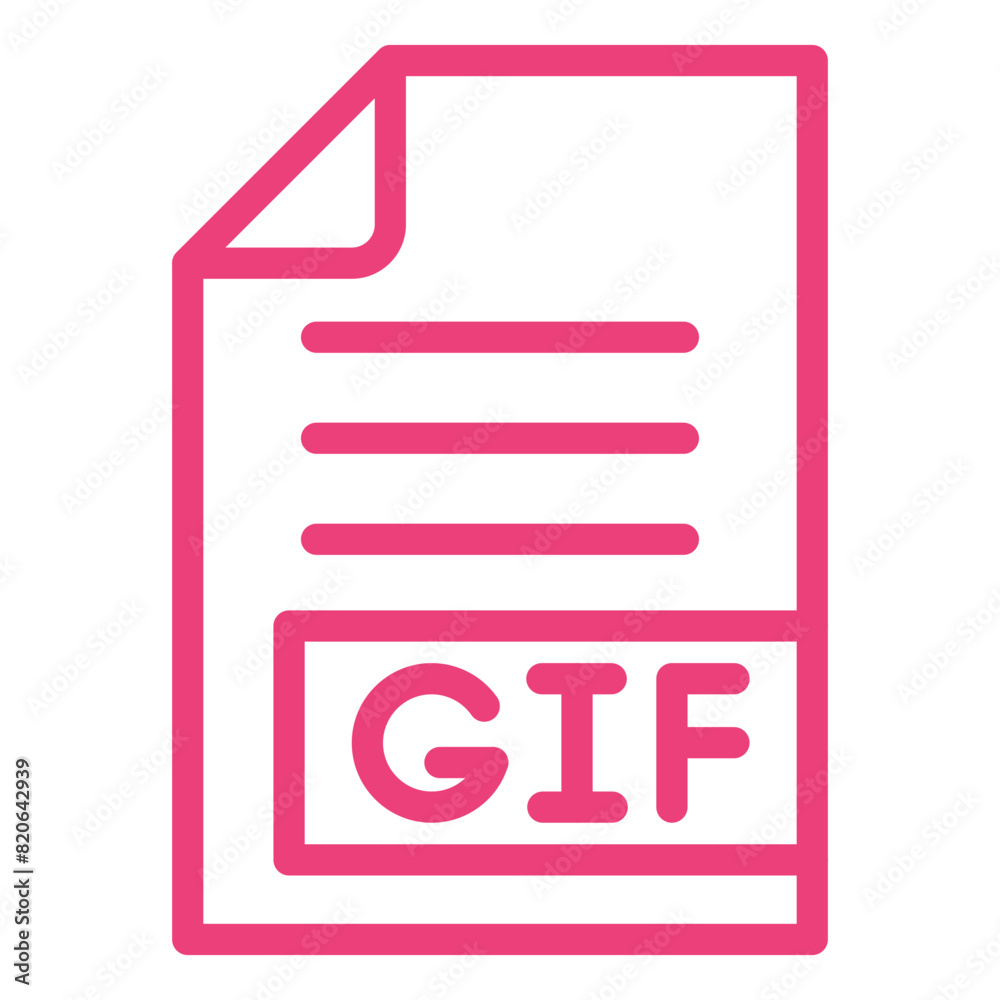 GIF Vector Icon Design Illustration GIF Vector Icon Design Illustration