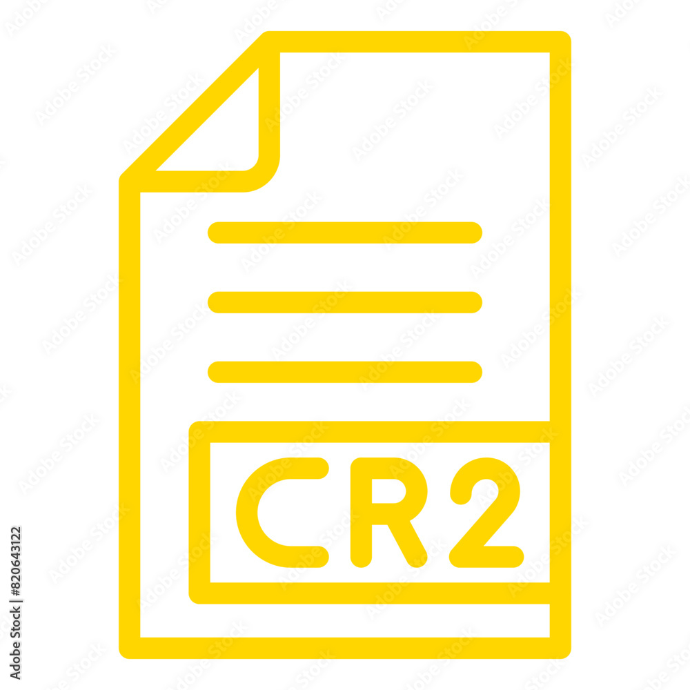 CR2 Vector Icon Design Illustration CR2 Vector Icon Design Illustration