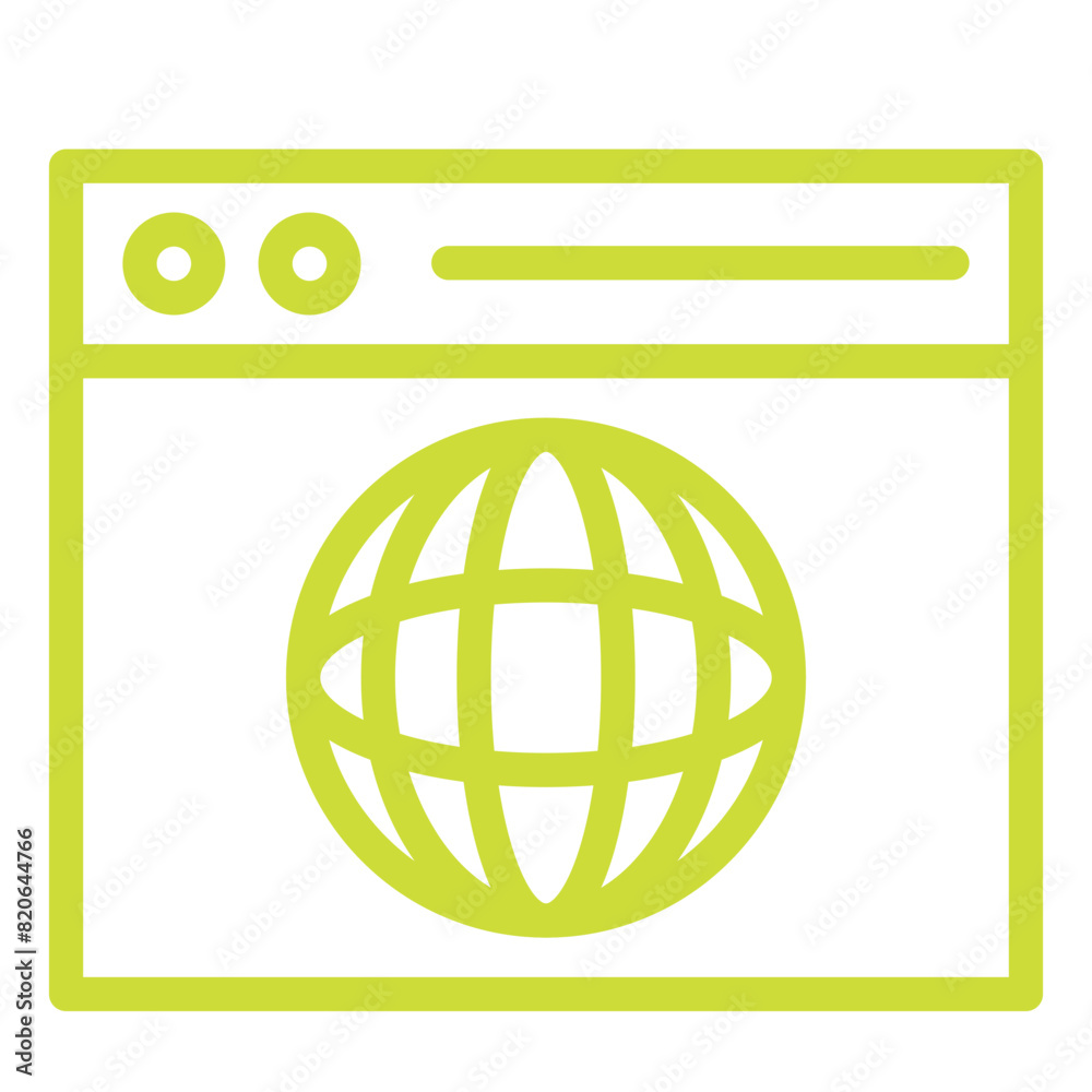 Browser Vector Icon Design Illustration Browser Vector Icon Design Illustration