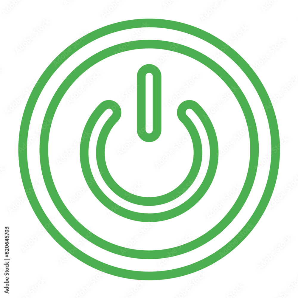 Power Button Vector Icon Design Illustration Power Button Vector Icon Design Illustration