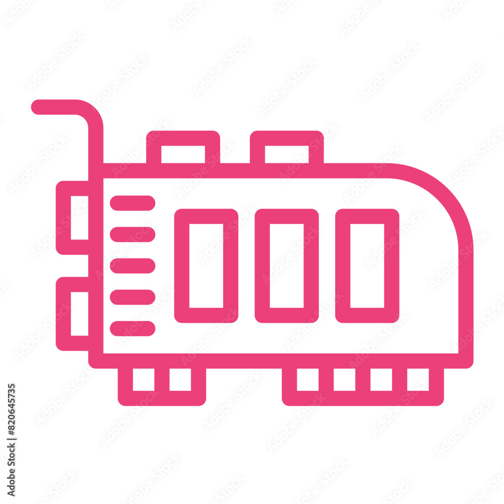 Pci Card Vector Icon Design Illustration Pci Card Vector Icon Design Illustration