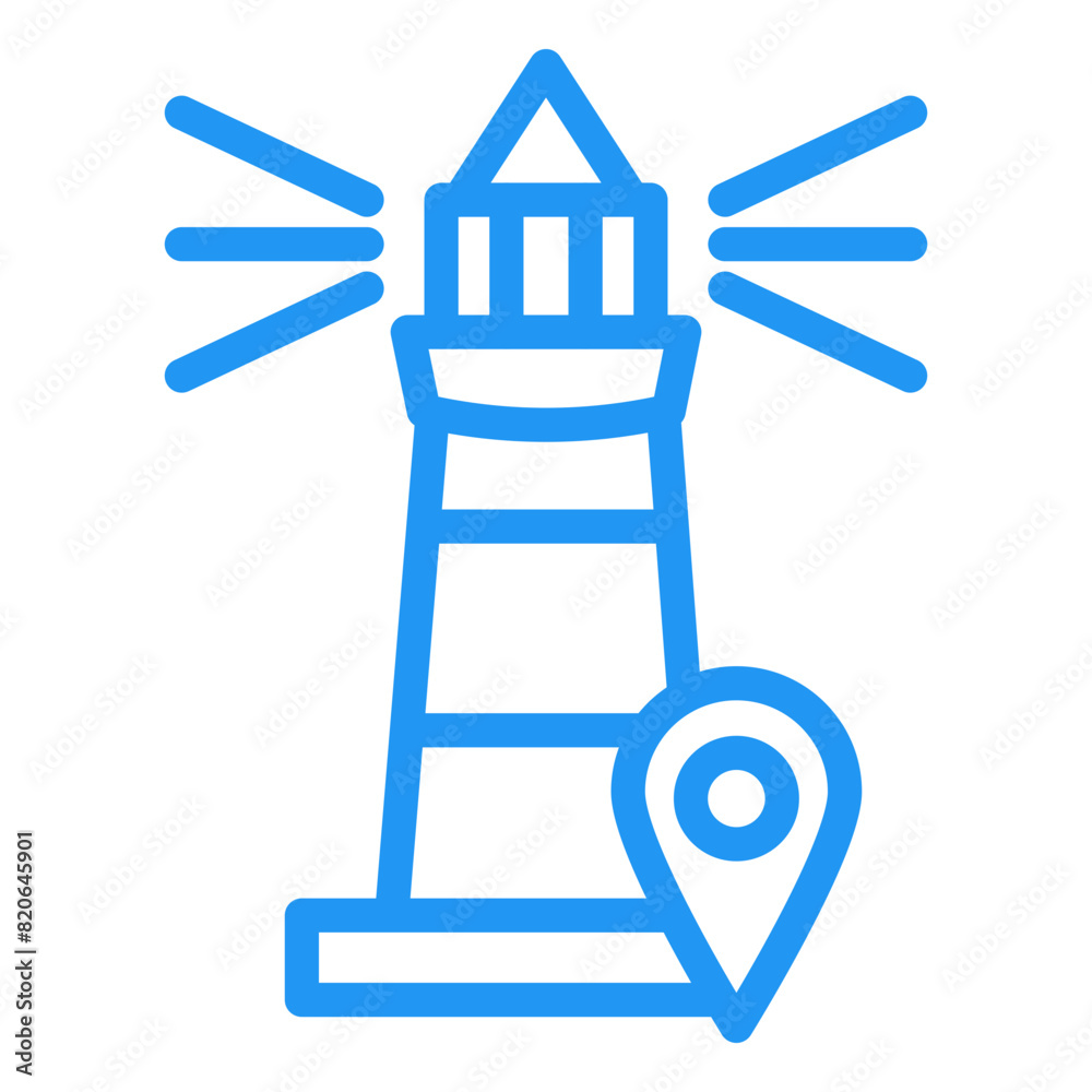 Light house Vector Icon Design Illustration
