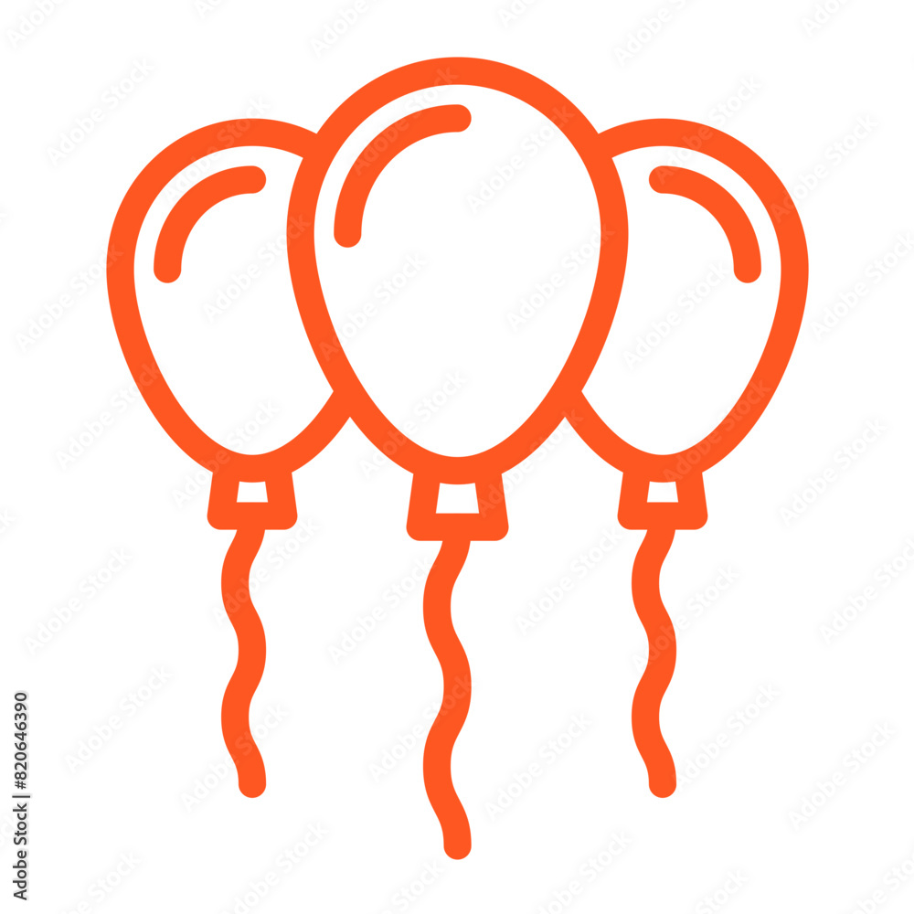 Balloons Vector Icon Design Illustration Balloons Vector Icon Design Illustration