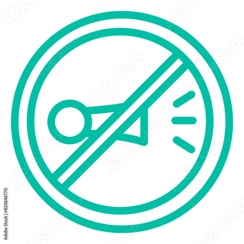 No horn Vector Icon Design Illustration