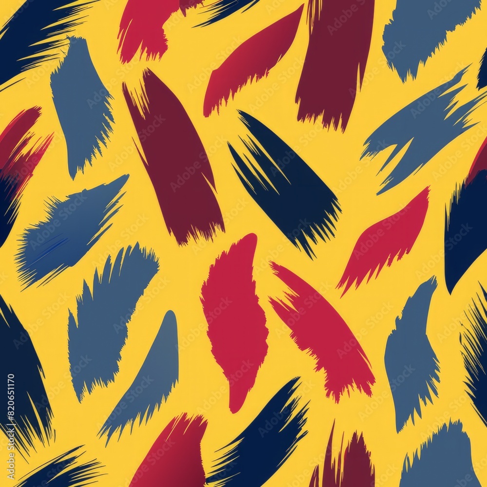Seamless pattern of minimalist brush strokes creating simple and elegant compositions, Generative AI Seamless pattern of minimalist brush strokes creating simple and elegant compositions, Generative AI