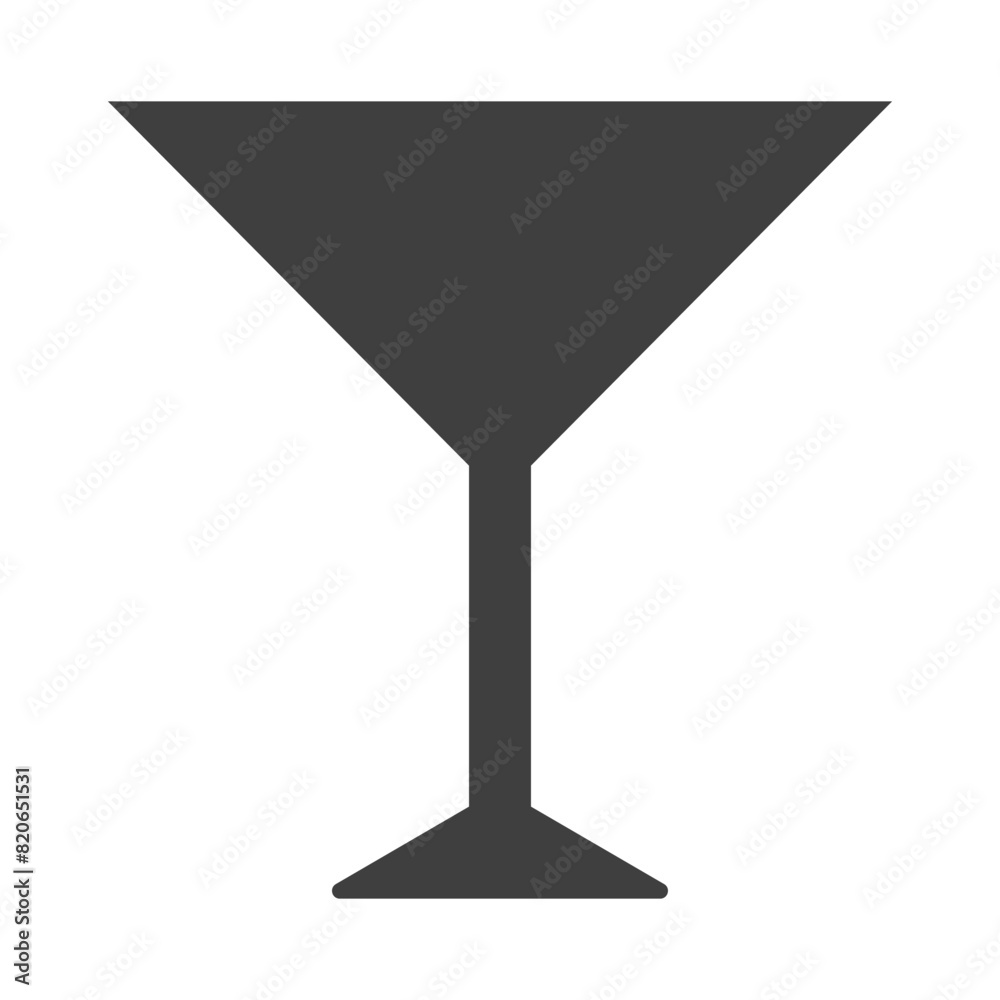 Cocktail glassware vector black silhouette isolated on a white background. Cocktail glassware vector black silhouette isolated on a white background.