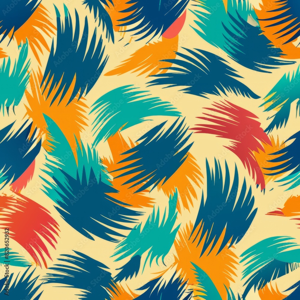 Seamless pattern of rhythmic and repetitive brush strokes resembling the patterns found in nature, Generative AI Seamless pattern of rhythmic and repetitive brush strokes resembling the patterns found in nature, Generative AI