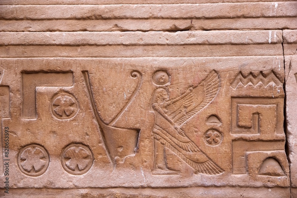 Temple of Edfu, west bank of the Nile, Edfu, Egypt Temple of Edfu, west bank of the Nile, Edfu, Egypt