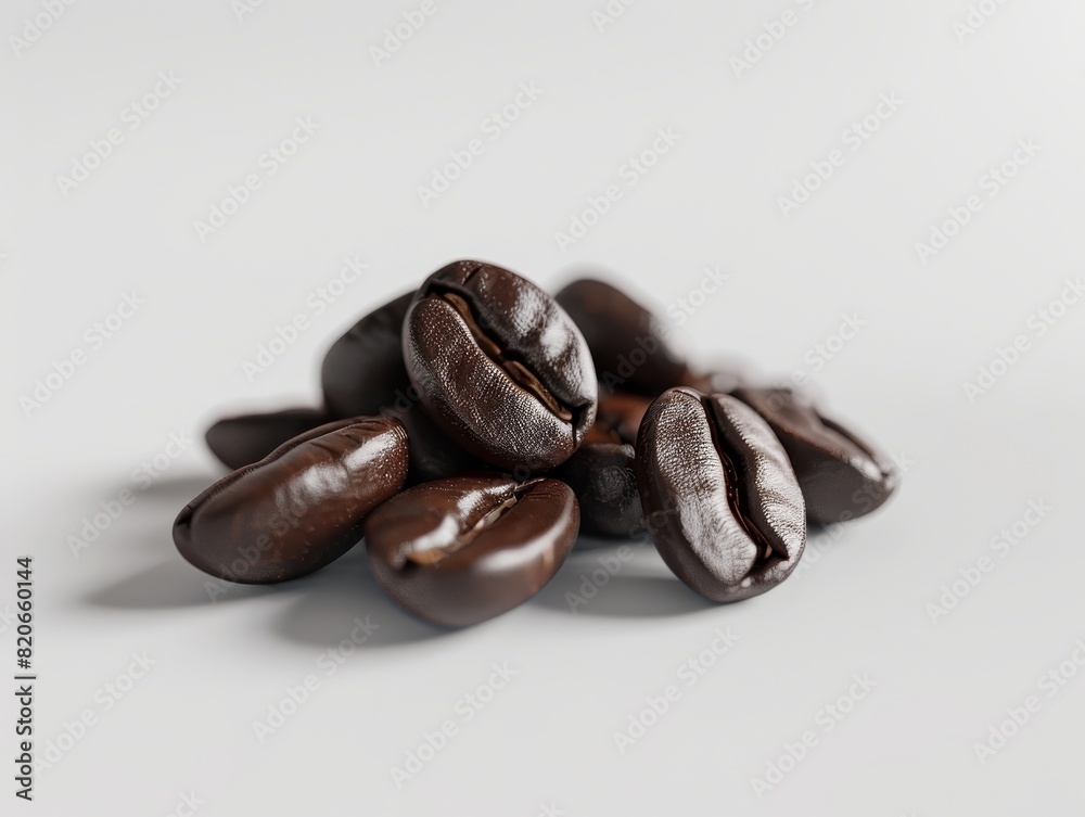 close-up of roasted coffee beans