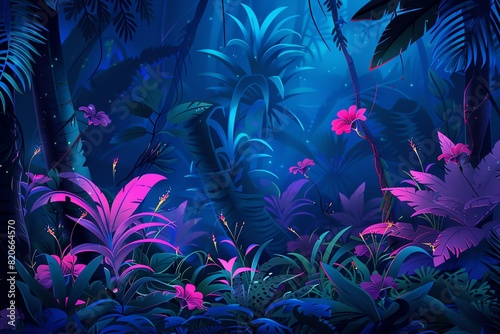 fairy painting jungle background scene