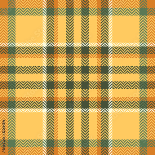 Plaid check pattern. Seamless fabric texture. Tartan textile print.
