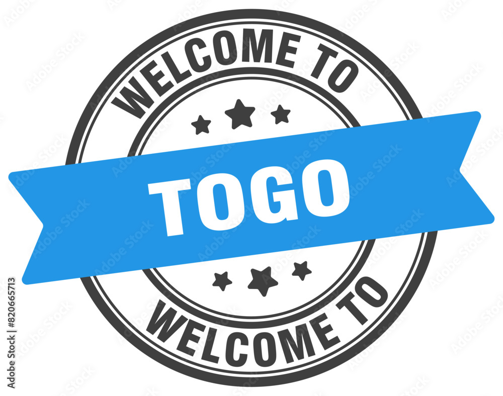 Fototapeta premium Welcome to Togo stamp. Togo round sign