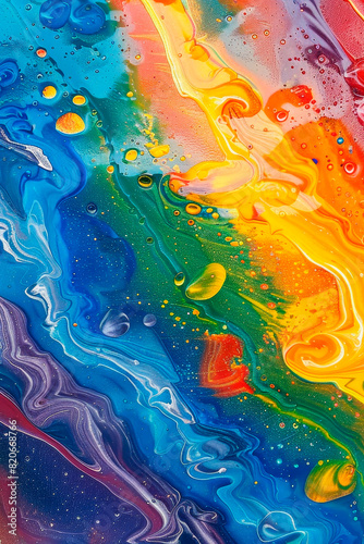 Rainbow colors , watercolor for abstract background design