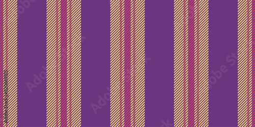 Primary fabric lines vertical, cool vector textile pattern. African background seamless texture stripe in eminence and yellow colors.