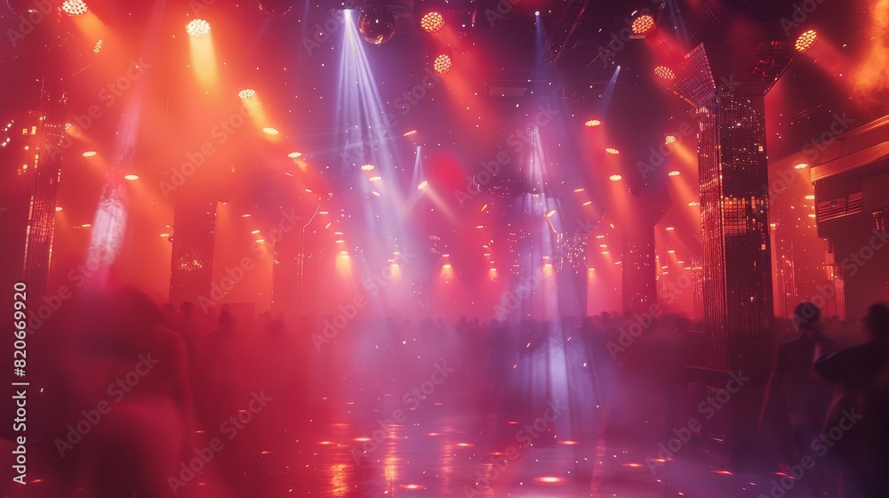 Nightclub lighting hallucinations. Generative AI.