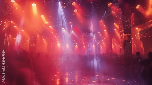 Nightclub lighting hallucinations. Generative AI.