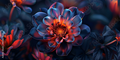 Flower with intricate petals and vibrant colors