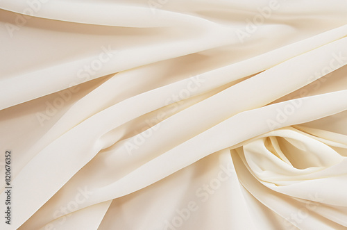 Background fabric silk texture ivory color