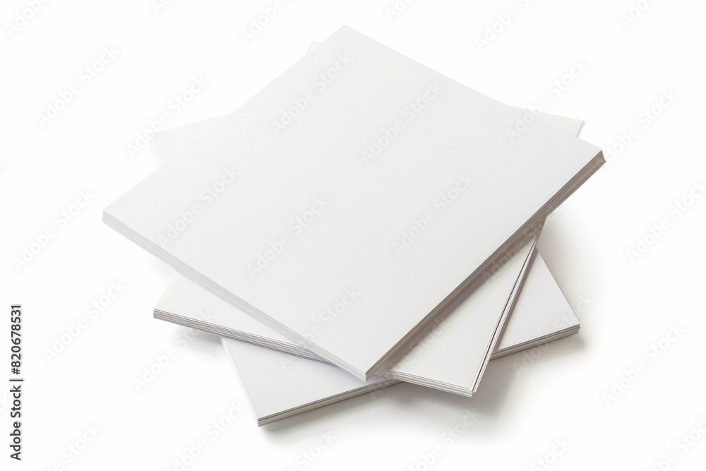 Paper Mockup on Isolated Background created with Generative AI