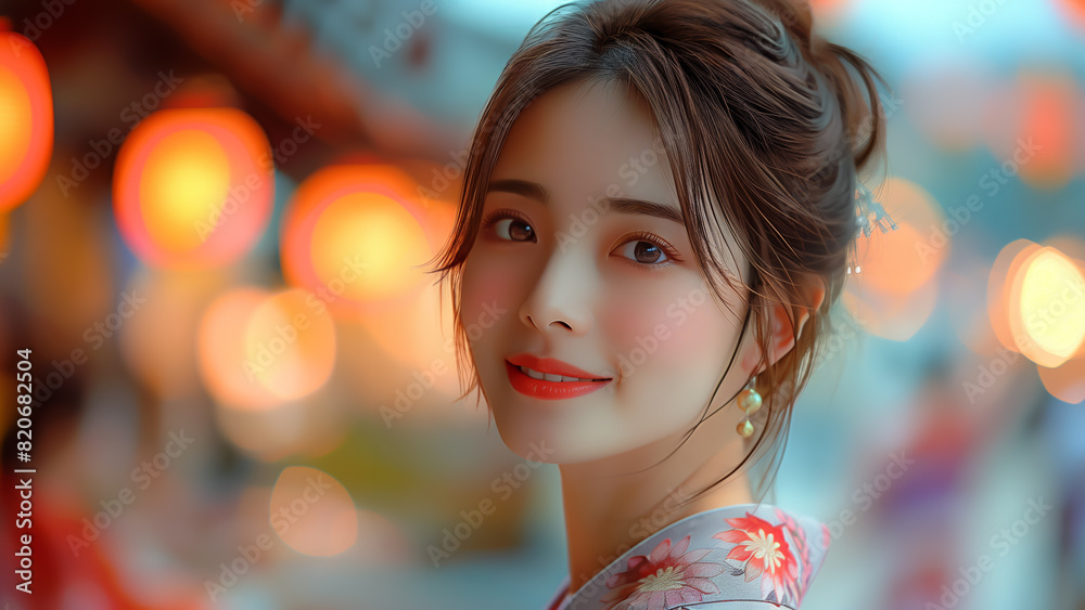 浴衣 女性 夏 祭り