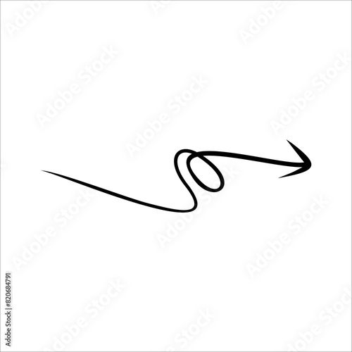 Modern Scrible Abstract Line Vector Element