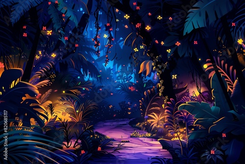 Enchanted Rainforest background photo