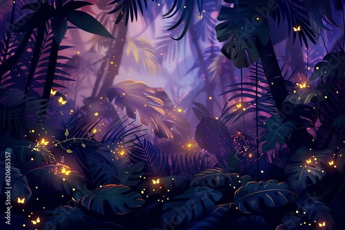 Enchanted Rainforest background photo