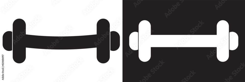 Dumbbell Icon - Vector Illustration Dumbbell Icon - Vector Illustration