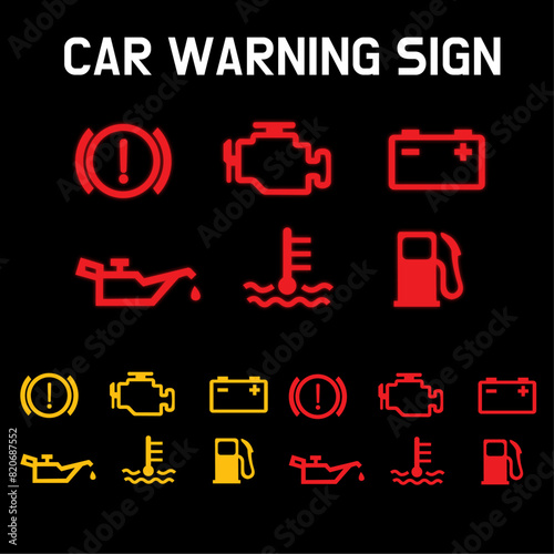car warning sign