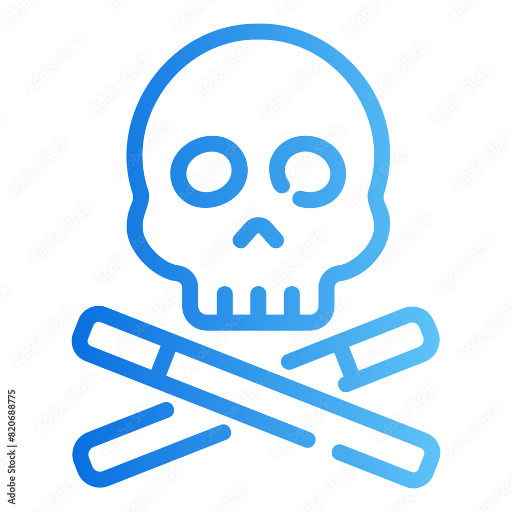 skull gradient icon skull gradient icon