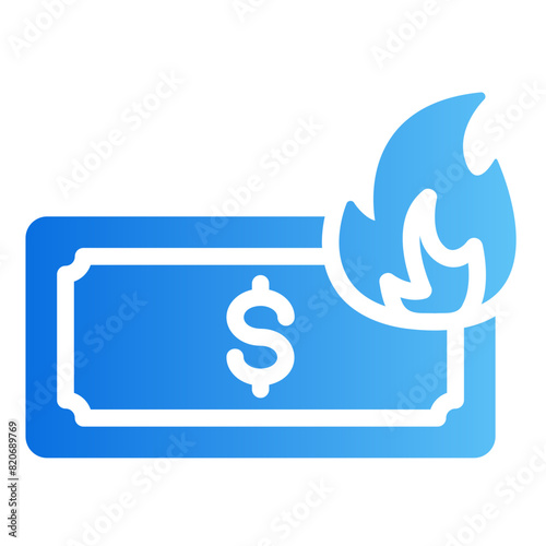 money gradient icon