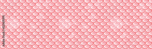 Seamless pattern of stylized pink fish scales
