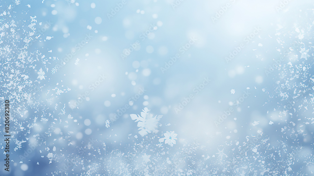 Winter snow background with bokeh and empty space Winter snow background with bokeh and empty space