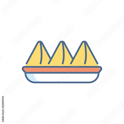 Samosa vector icon