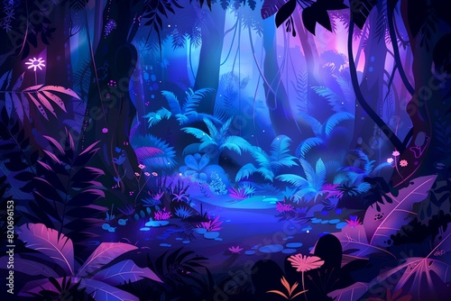 Dreamy Jungle Scene