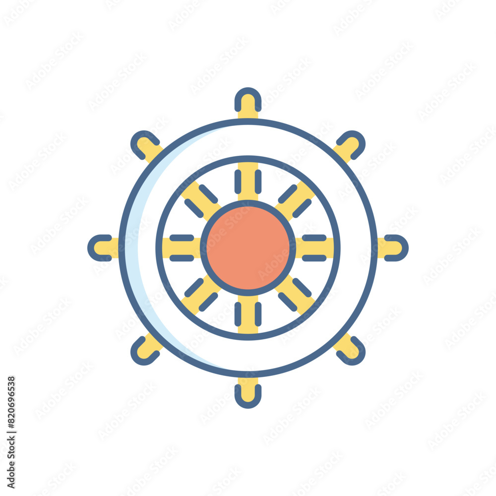Dharma Wheel vector icon Dharma Wheel vector icon
