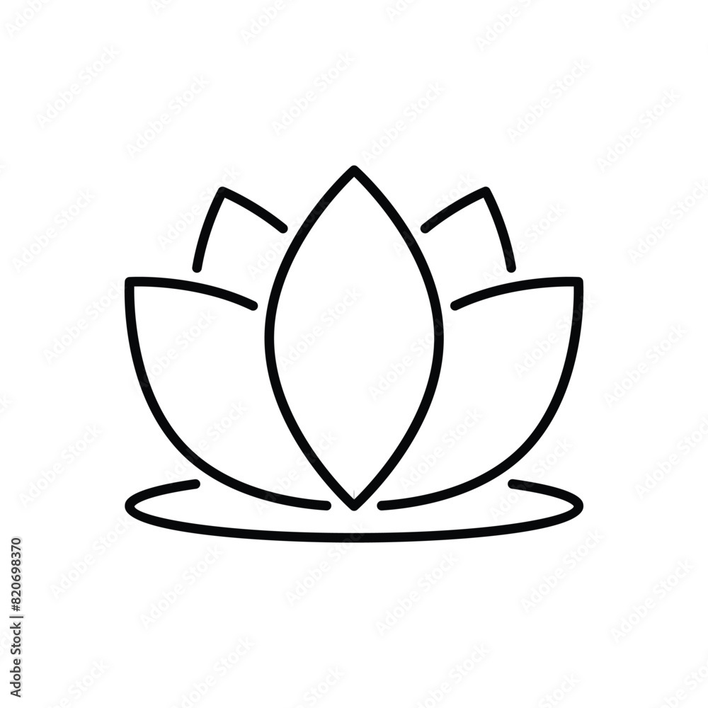 Lotus Flower vector icon Lotus Flower vector icon