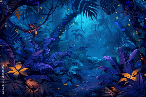Dreamy Jungle Scene © DudeDesignStudio