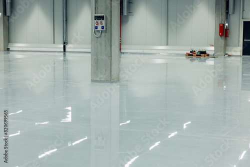 Wallpaper Mural Epoxy Coating System, Industrial Resin Flooring in Modern Warehouse. Concrete Floor Polishing Torontodigital.ca