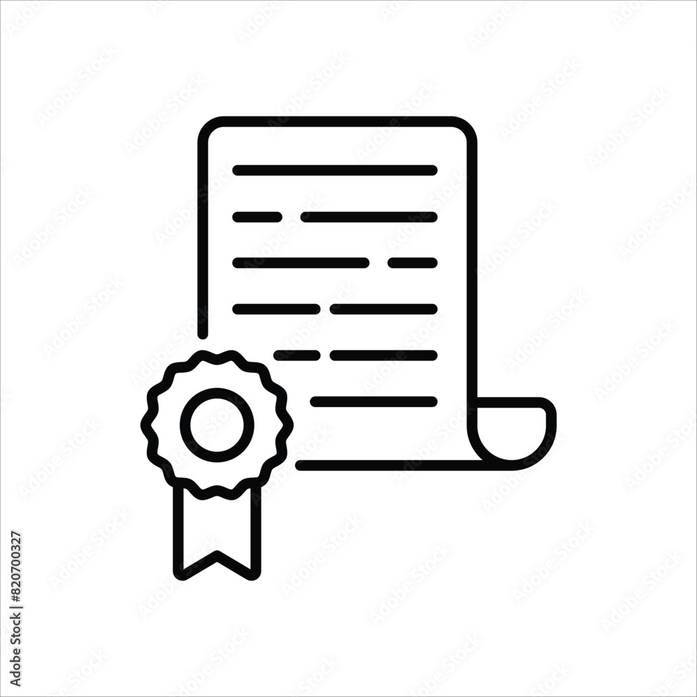 Diploma vector icon
