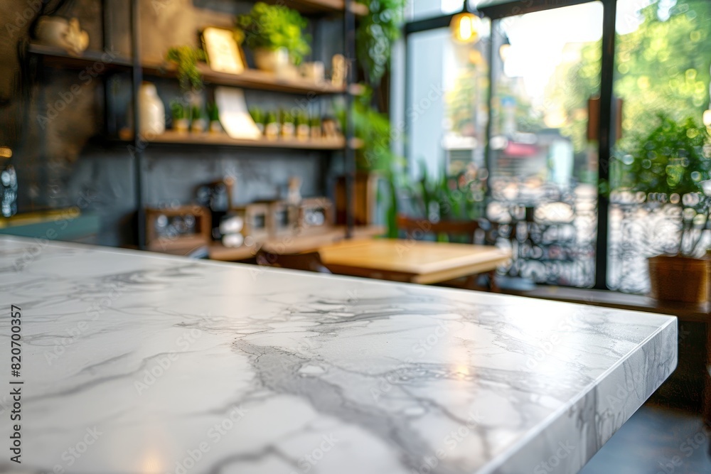 Bokeh effect in an office interior with marble stone tabletop for product display. Concept Bokeh Effect, Office Interior, Marble Stone Tabletop, Product Display, Photography Bokeh effect in an office interior with marble stone tabletop for product display. Concept Bokeh Effect, Office Interior, Marble Stone Tabletop, Product Display, Photography