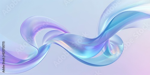 Wallpaper Mural Ethereal blue swirls dance on a serene pastel backdrop Torontodigital.ca