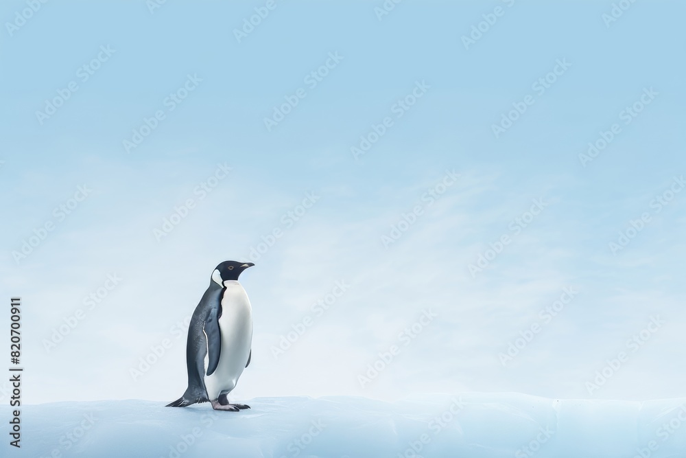 Obraz premium ペンギンと空