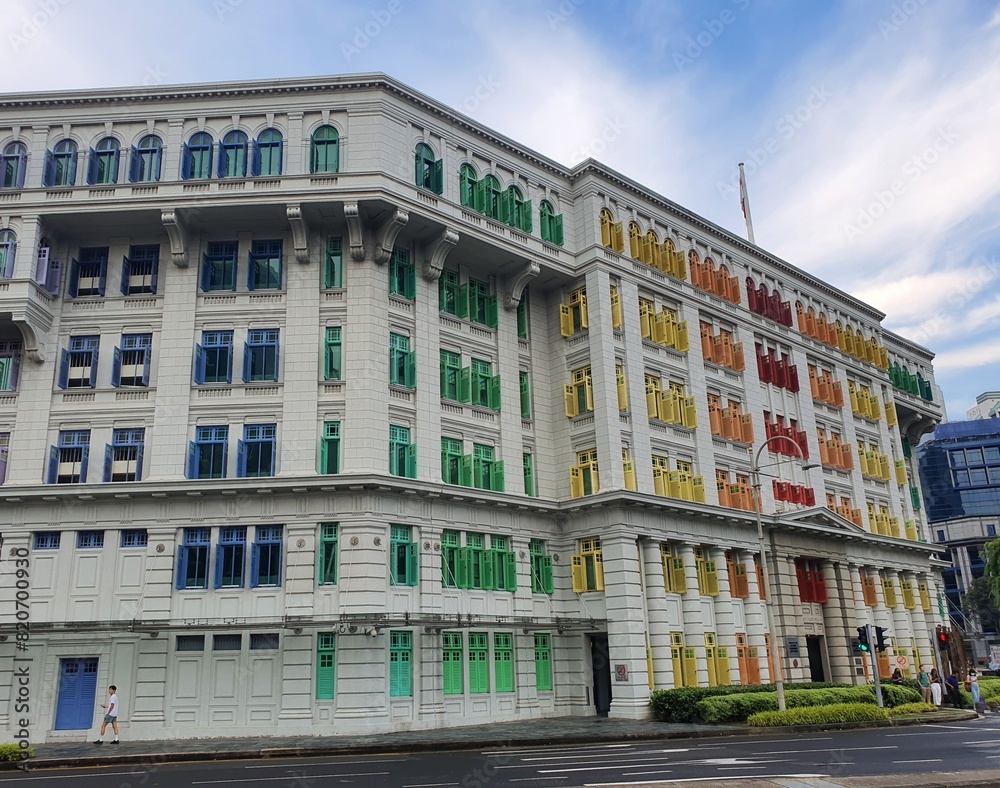 Old Hill Police Station
 Or MICA Building is in the Clarke Quay area.
 This is a chic photo spot.  Classic building  The buildings are painted in rainbow colors, beautiful and eye-catching.