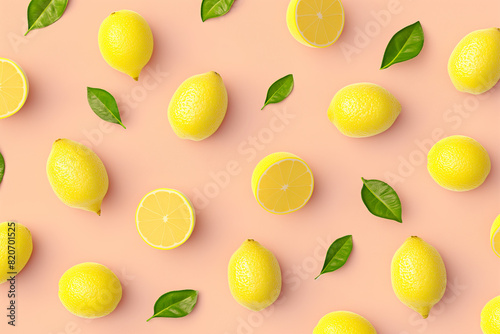 Fresh lemon background.