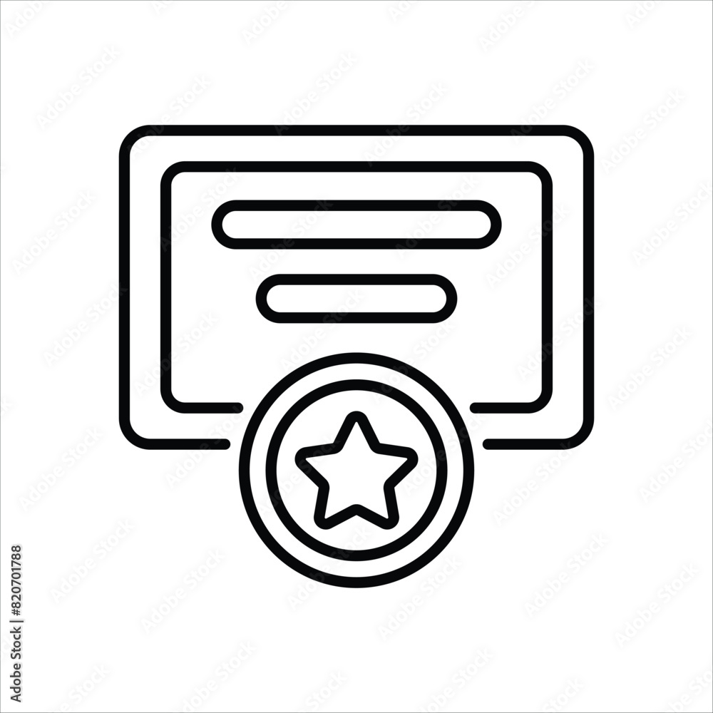 Diploma vector icon Diploma vector icon