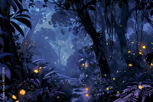 Dreamy Jungle Scene