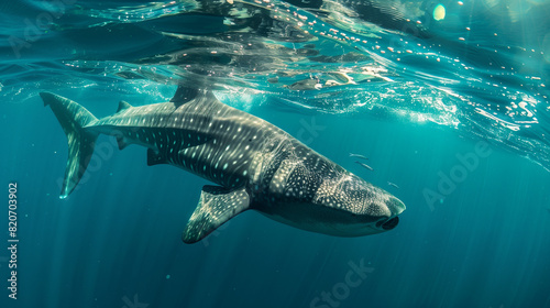 Basking Shark underwater