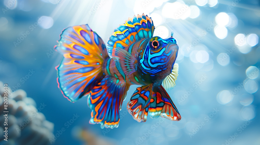Fototapeta premium Mandarin fish underwater